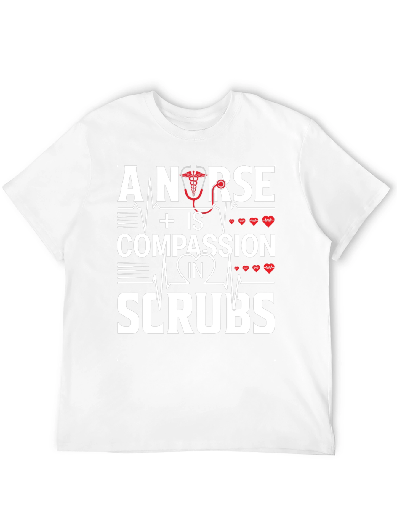 Nurse Compassion in Scrubs Graphic T-Shirt