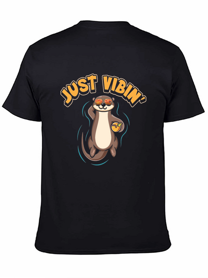Just Vibin Otter T-Shirt - Cool Summer Vibes