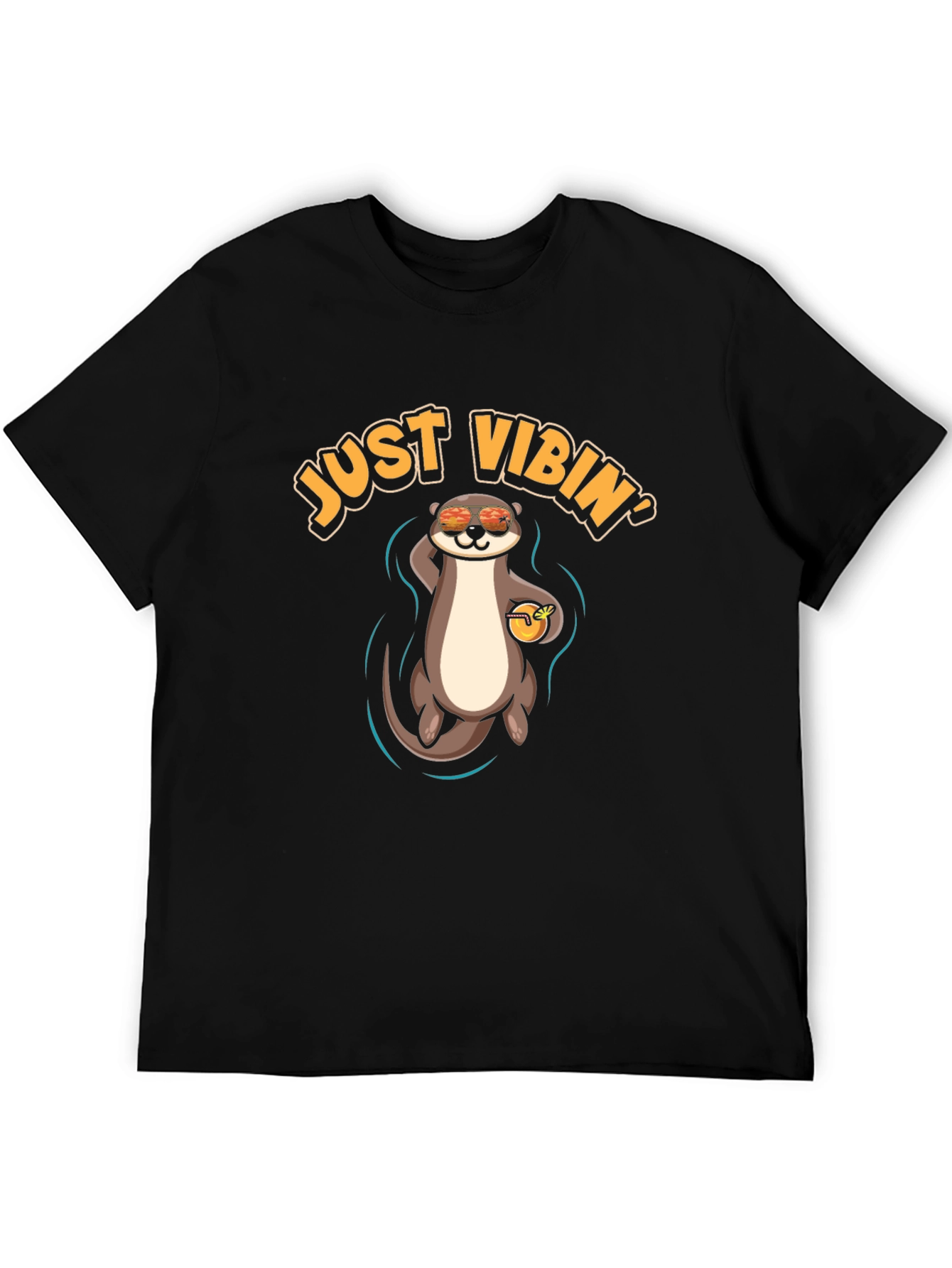 Just Vibin Otter T-Shirt - Cool Summer Vibes