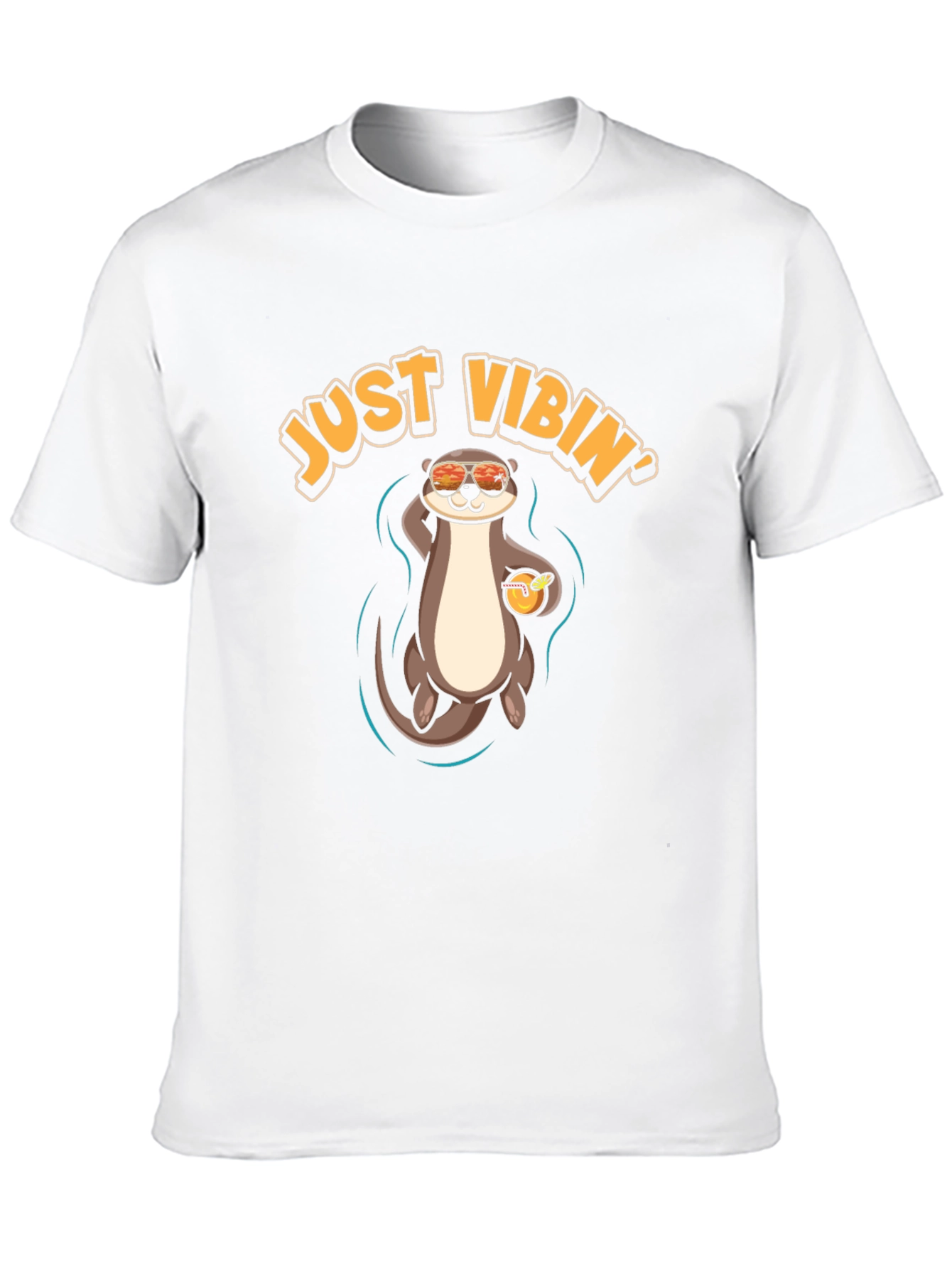 Just Vibin Otter T-Shirt - Cool Summer Vibes