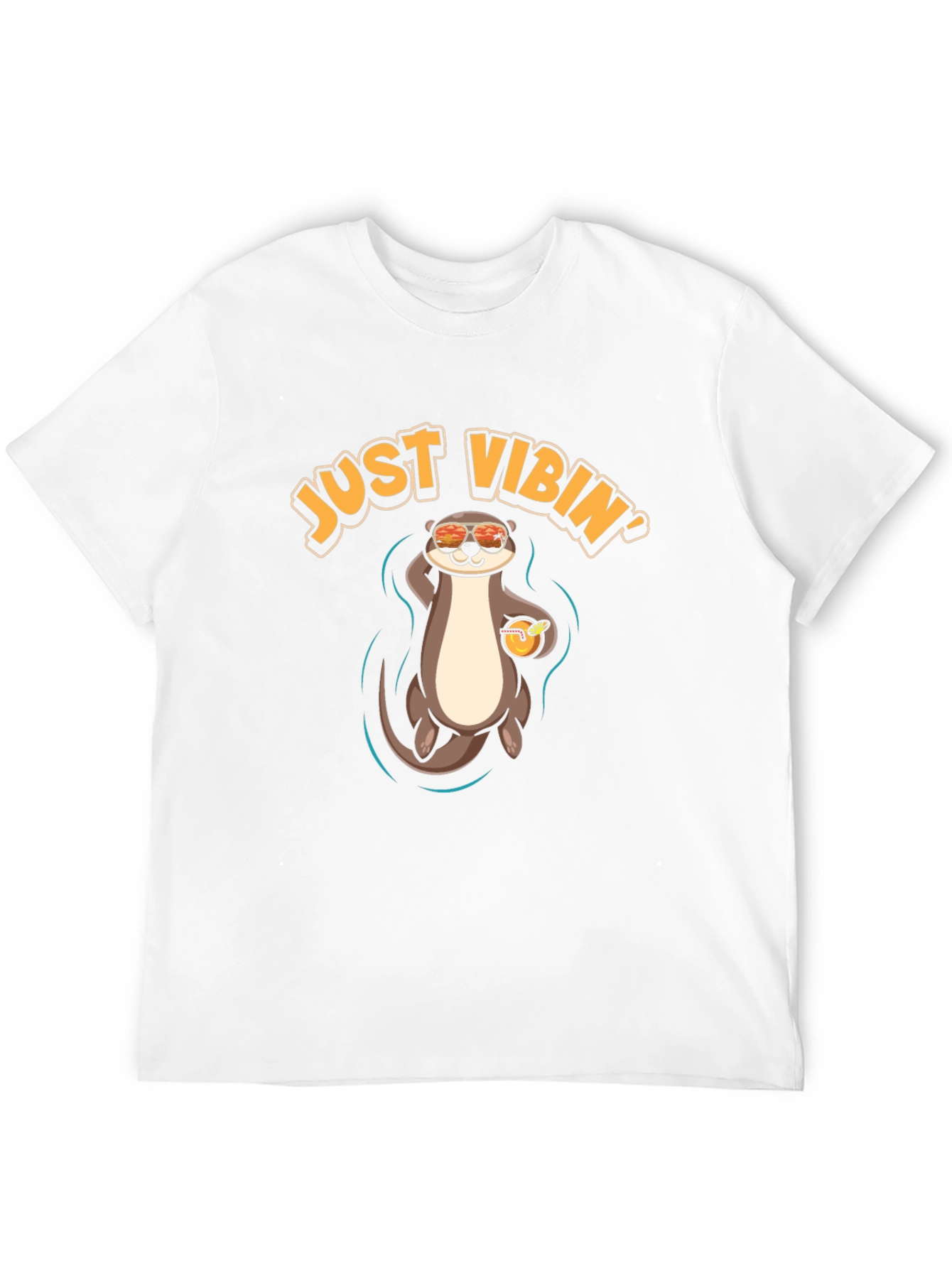 Just Vibin Otter T-Shirt - Cool Summer Vibes