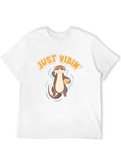 Just Vibin Otter T-Shirt - Cool Summer Vibes