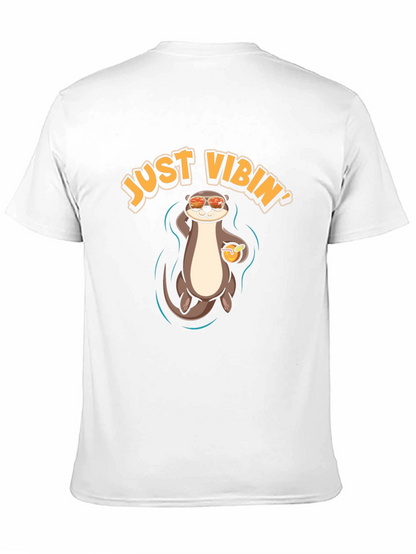 Just Vibin Otter T-Shirt - Cool Summer Vibes