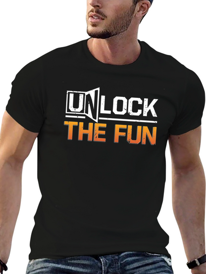 Unlock The Fun Graphic T-Shirt - Stylish Casual Wear
