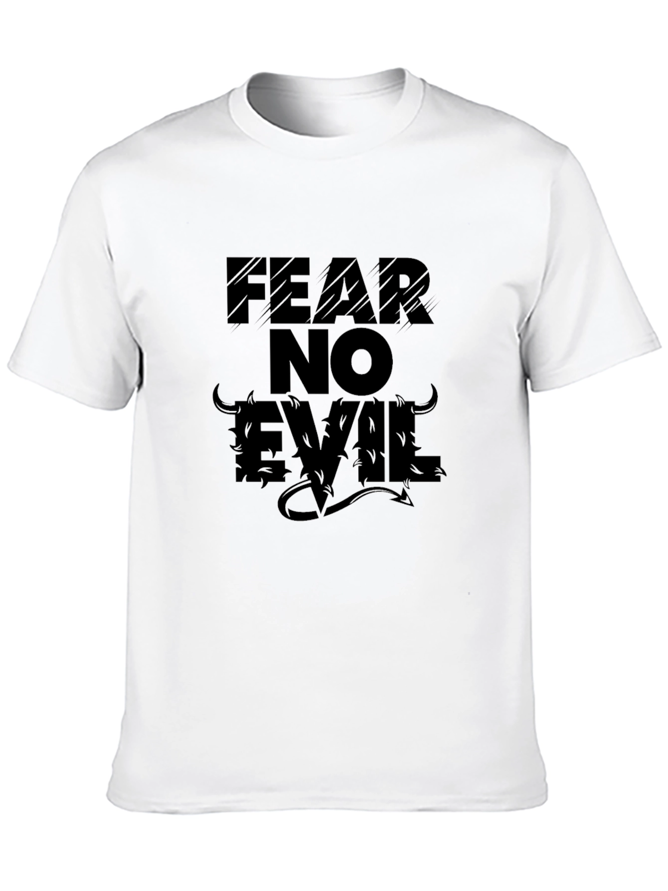 Fear No Evil Graphic T-Shirt - Black