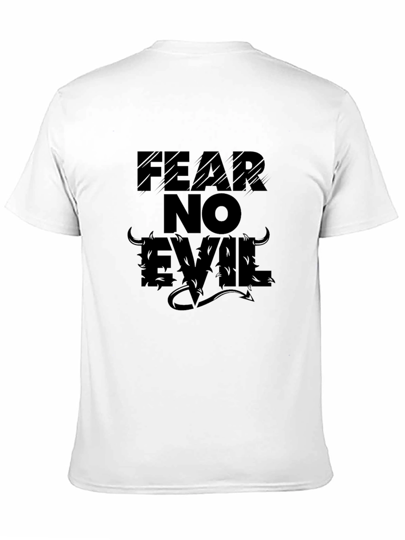 Fear No Evil Graphic T-Shirt - Black