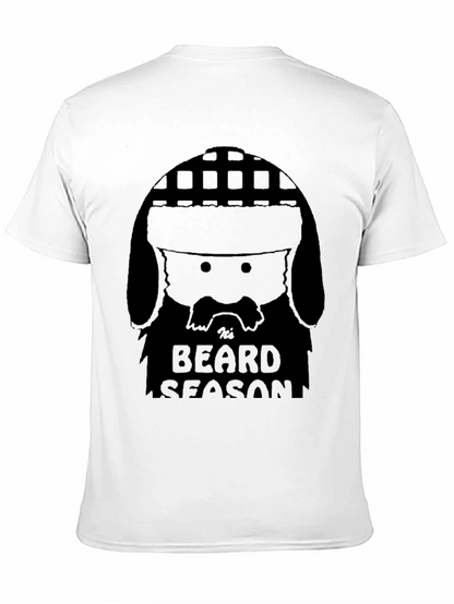 Mens Black Tis Beard Season Graphic T-Shirt