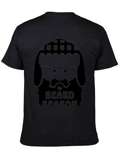 Mens Black Tis Beard Season Graphic T-Shirt