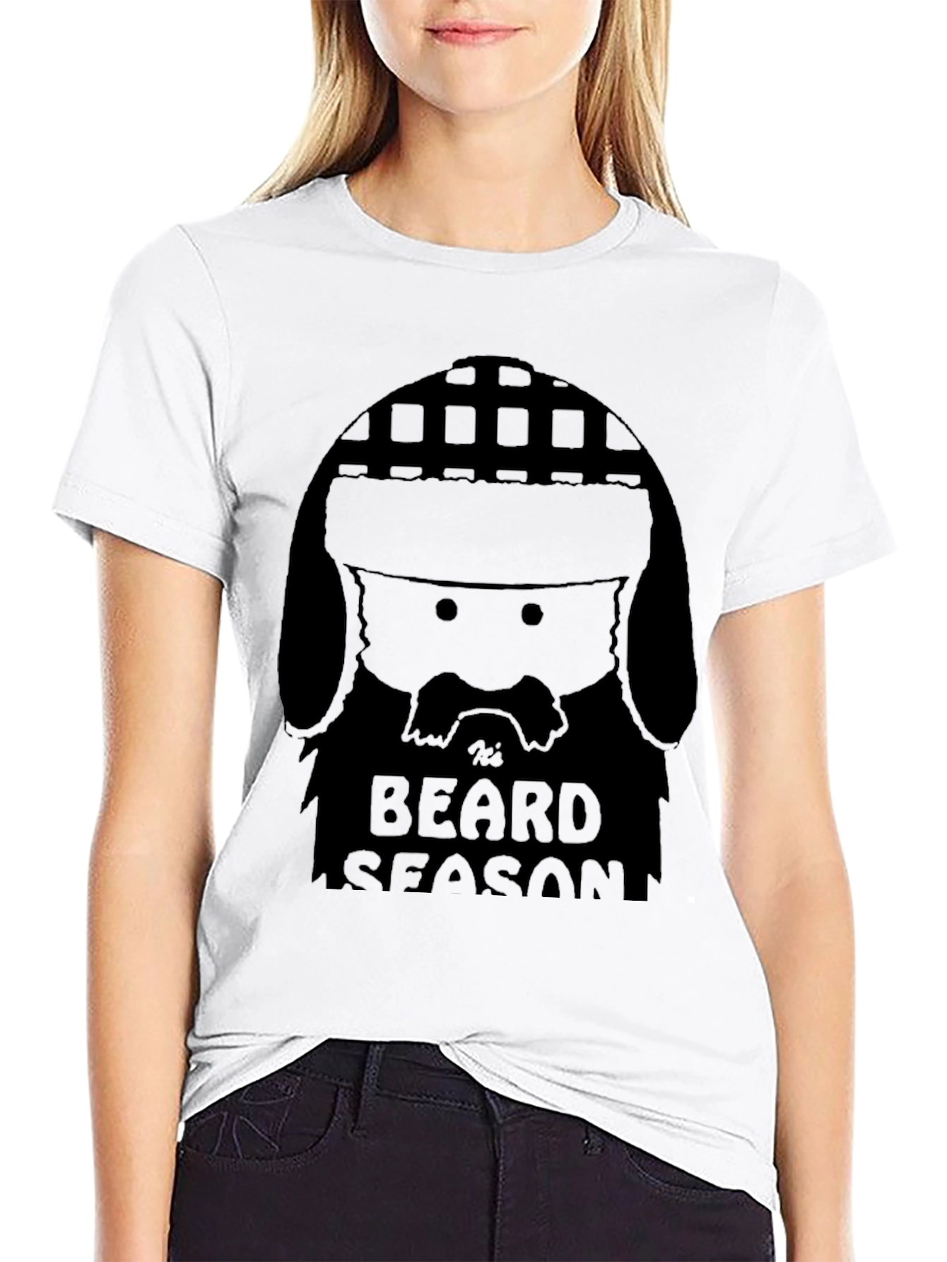 Mens Black Tis Beard Season Graphic T-Shirt