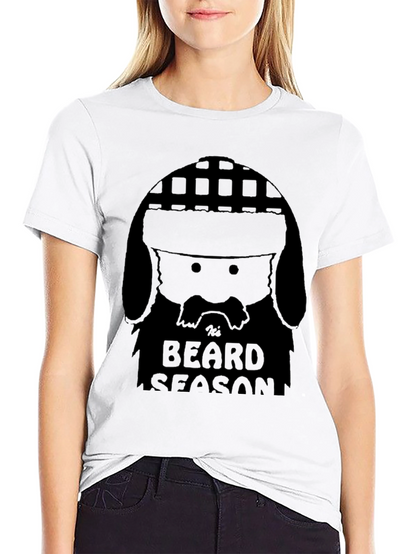 Mens Black Tis Beard Season Graphic T-Shirt