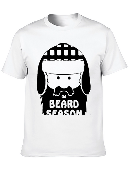 Mens Black Tis Beard Season Graphic T-Shirt