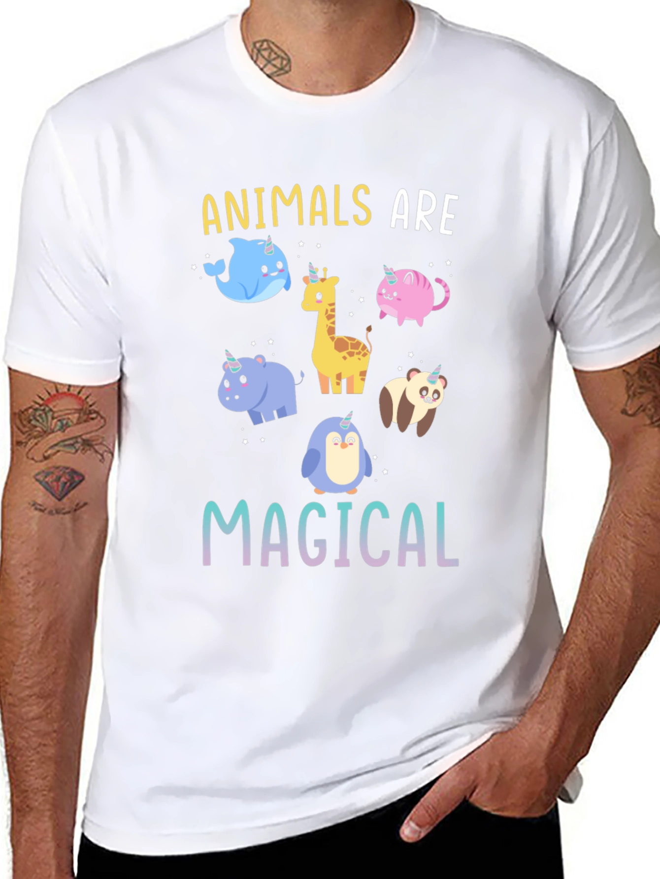 Magical Animals Unicorn Graphic T-Shirt