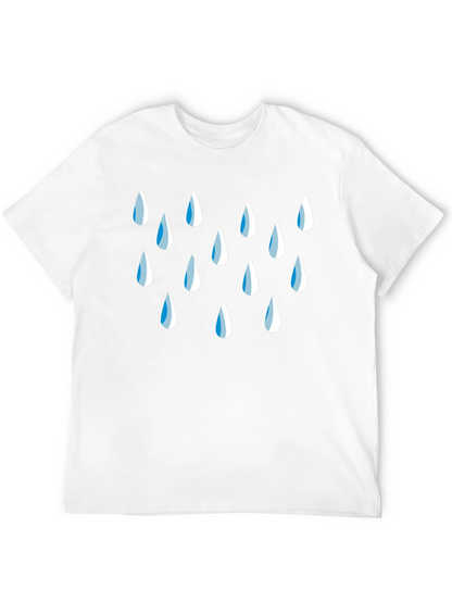 Raindrop Graphic Black T-Shirt