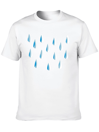 Raindrop Graphic Black T-Shirt