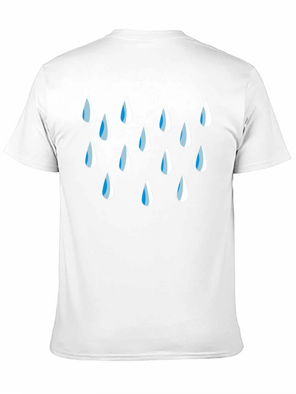 Raindrop Graphic Black T-Shirt