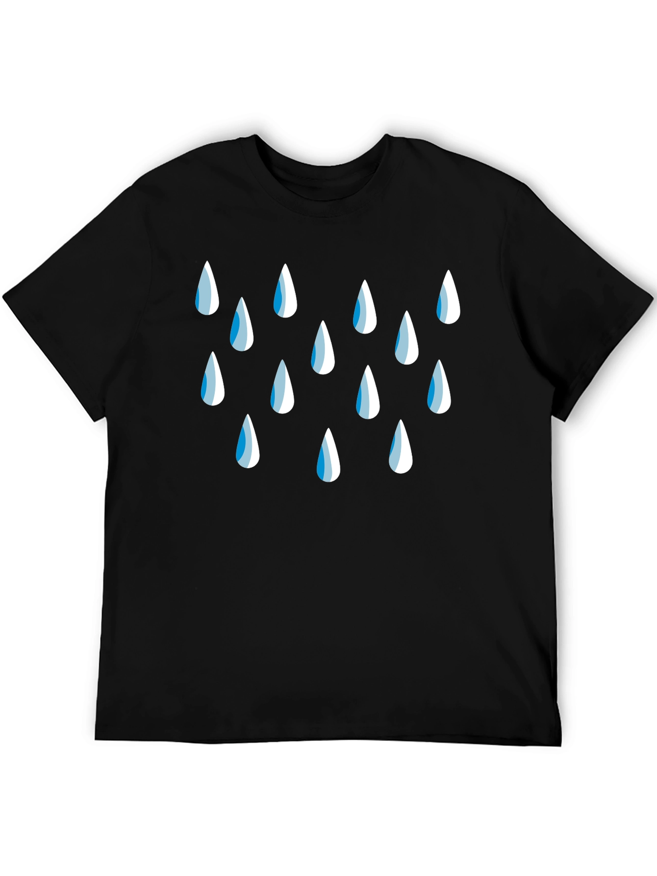 Raindrop Graphic Black T-Shirt