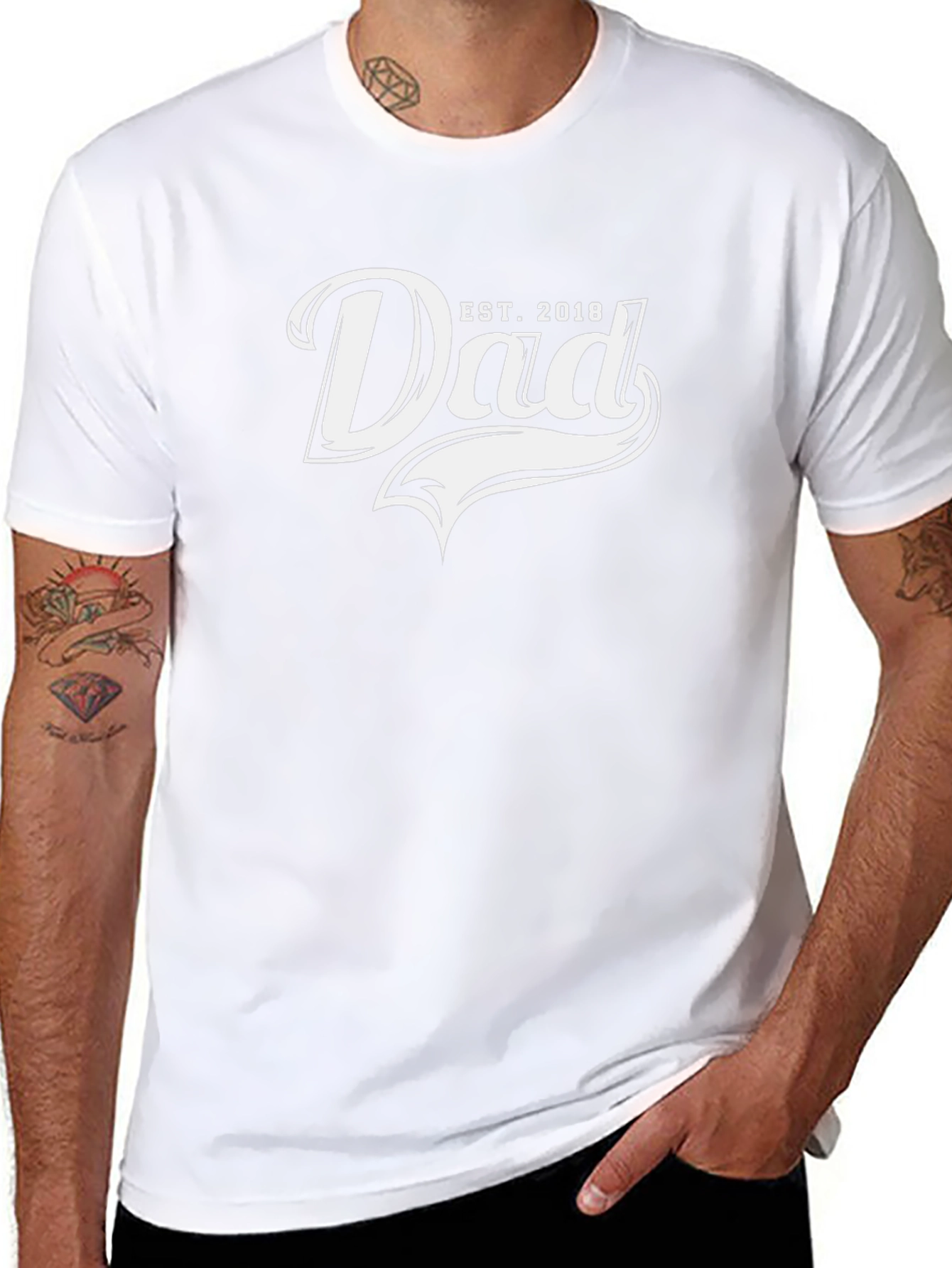 Dad Est. 2018 Graphic T-Shirt