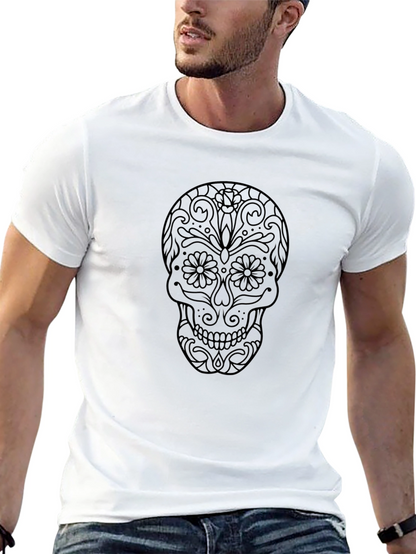 Day of the Dead Skull Graphic Tee