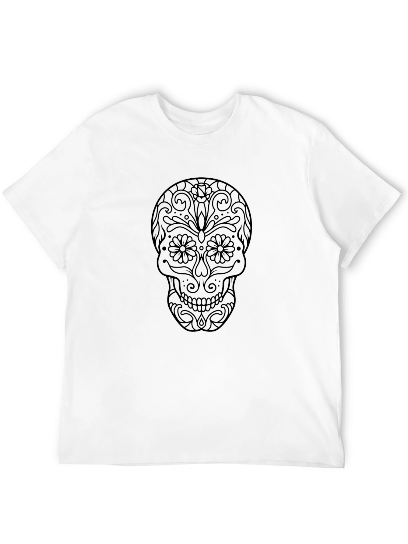 Day of the Dead Skull Graphic Tee