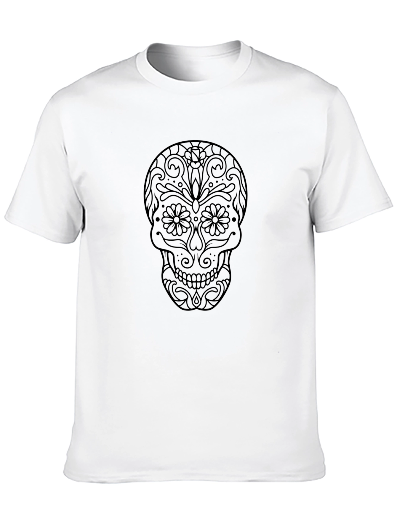 Day of the Dead Skull Graphic Tee