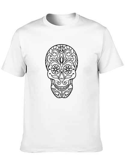Day of the Dead Skull Graphic Tee