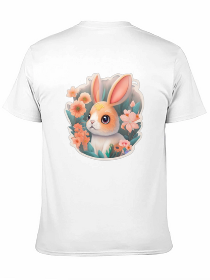 Cute Easter Bunny Floral T-Shirt