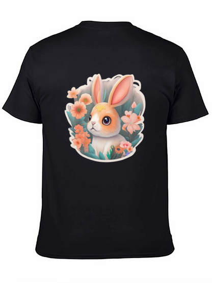Cute Easter Bunny Floral T-Shirt