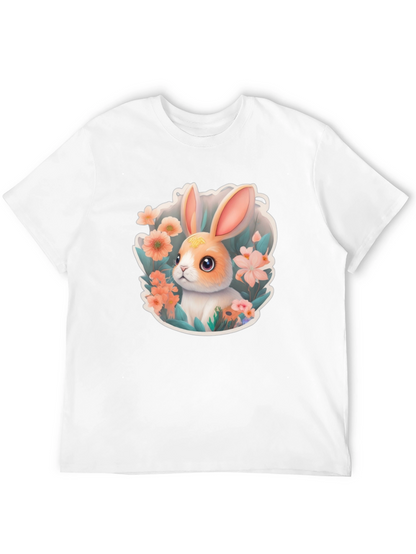 Cute Easter Bunny Floral T-Shirt