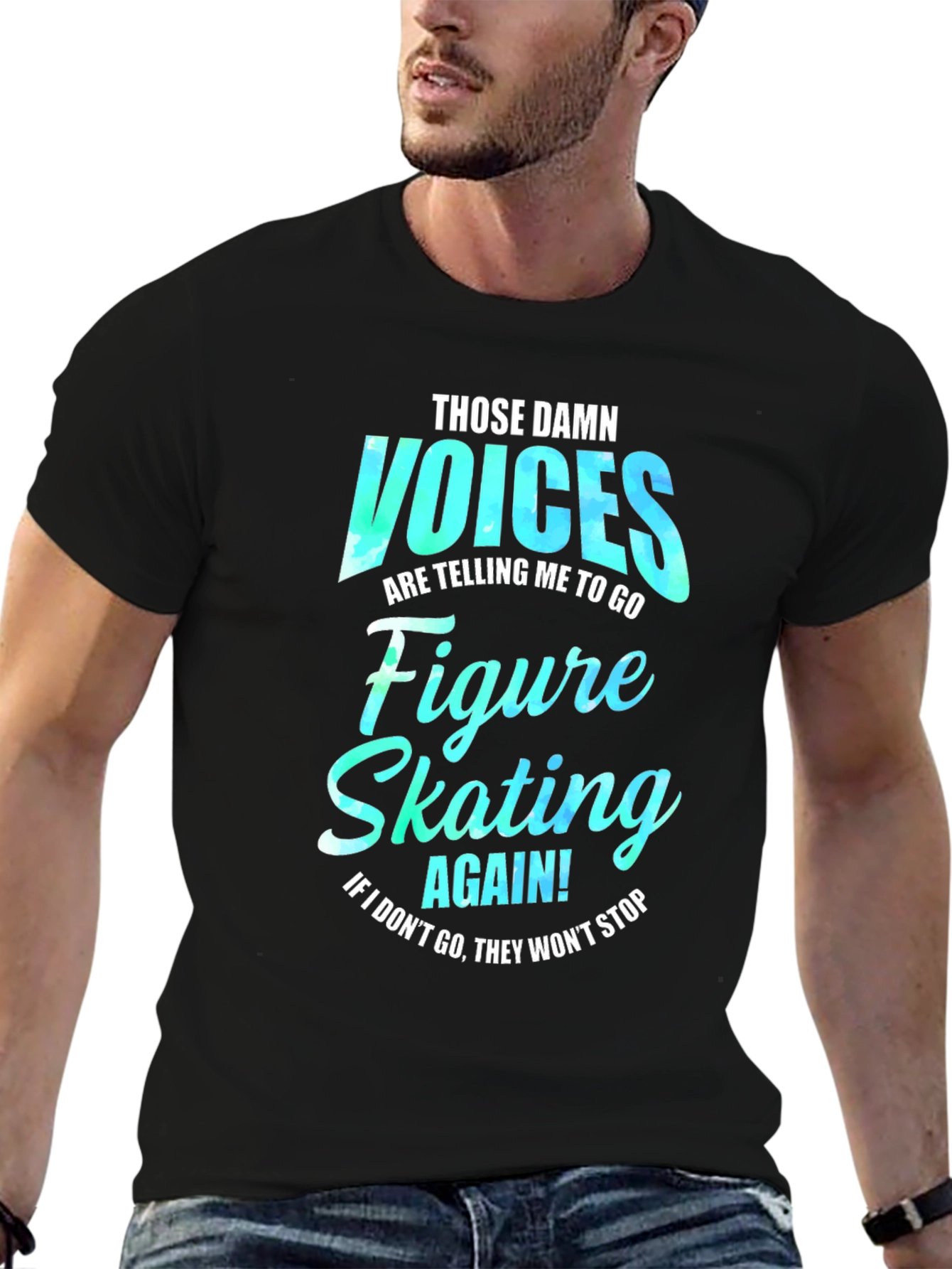 Figure Skating Voices Graphic T-Shirt