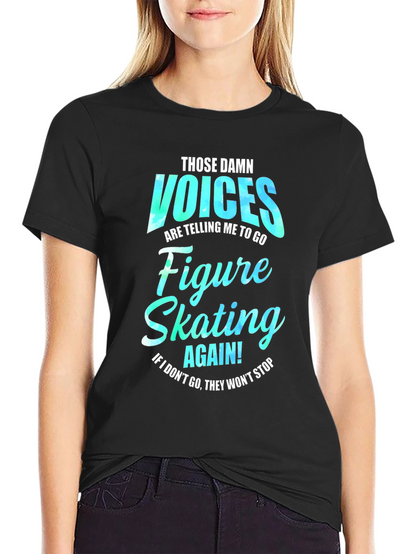 Figure Skating Voices Graphic T-Shirt