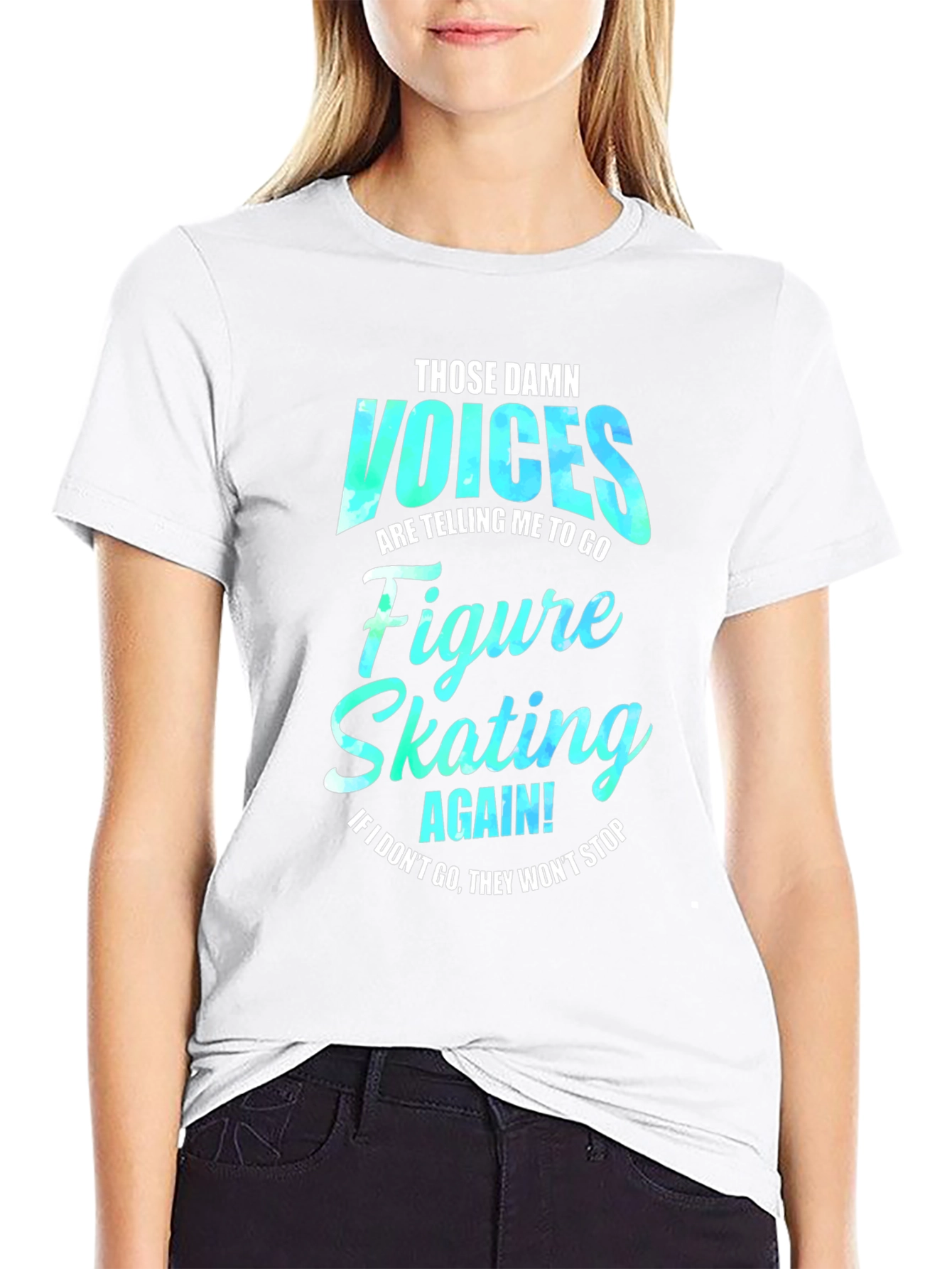 Figure Skating Voices Graphic T-Shirt