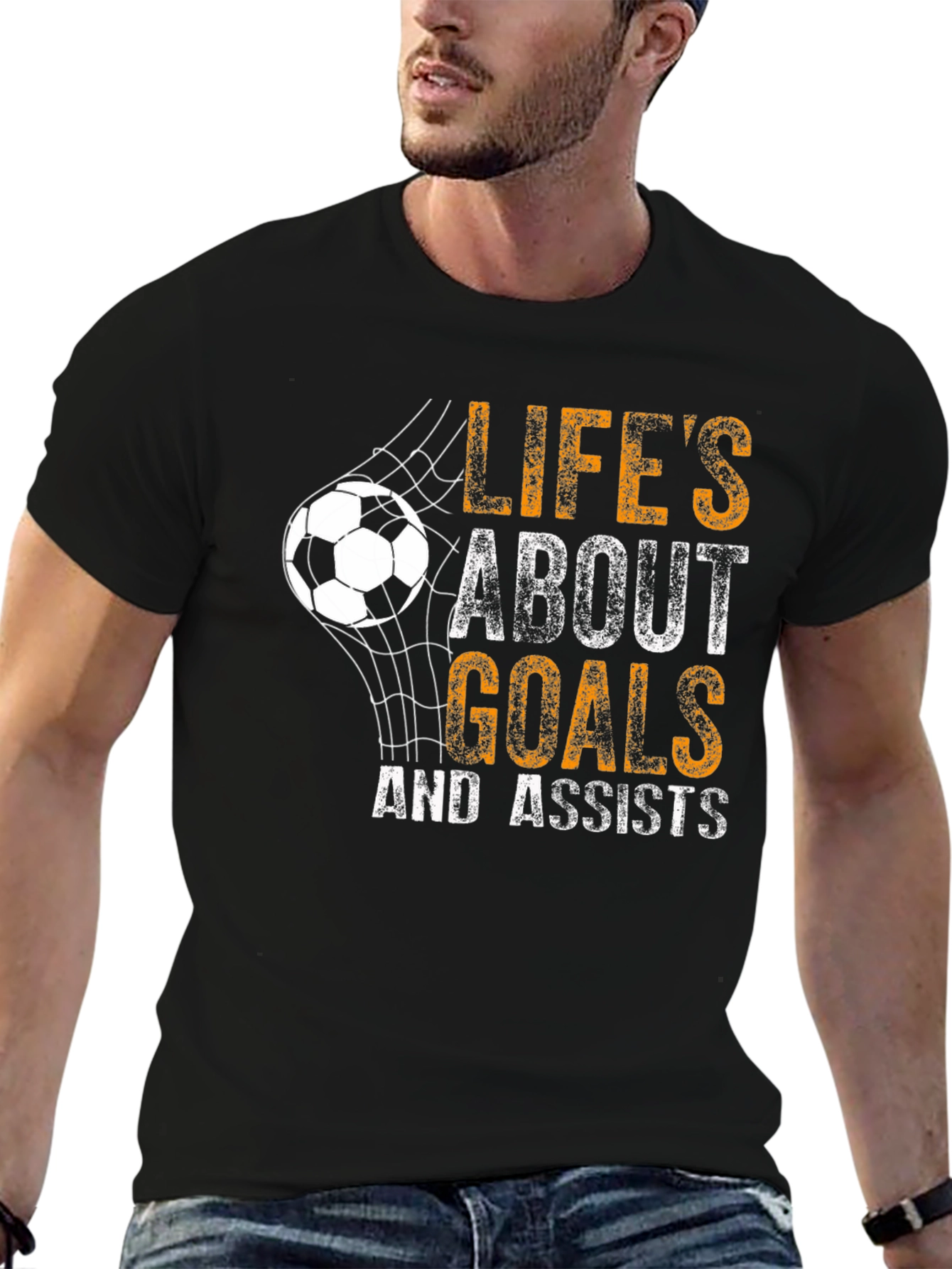 Lifes About Goals T-Shirt - Soccer Graphic Tee