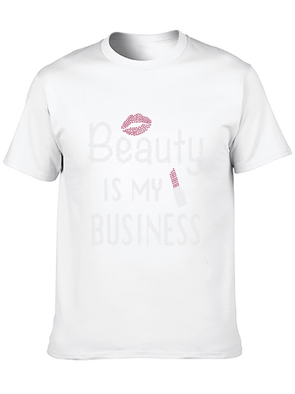 Beauty Is My Business Rhinestone T-Shirt