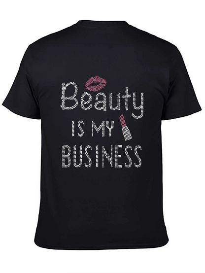Beauty Is My Business Rhinestone T-Shirt