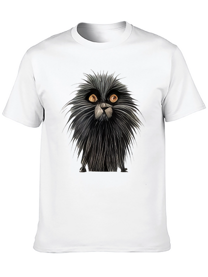 Whimsical Cat Graphic Tee - Unique Cat Lovers Shirt