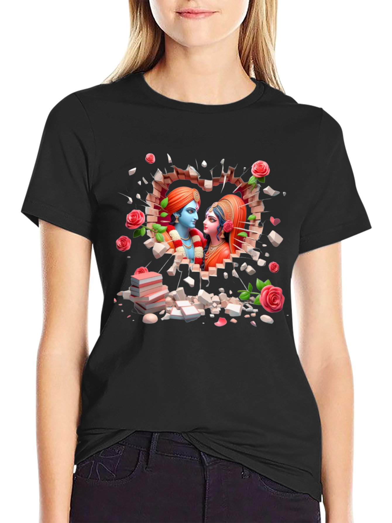 Radha Krishna Heartbreak T-Shirt