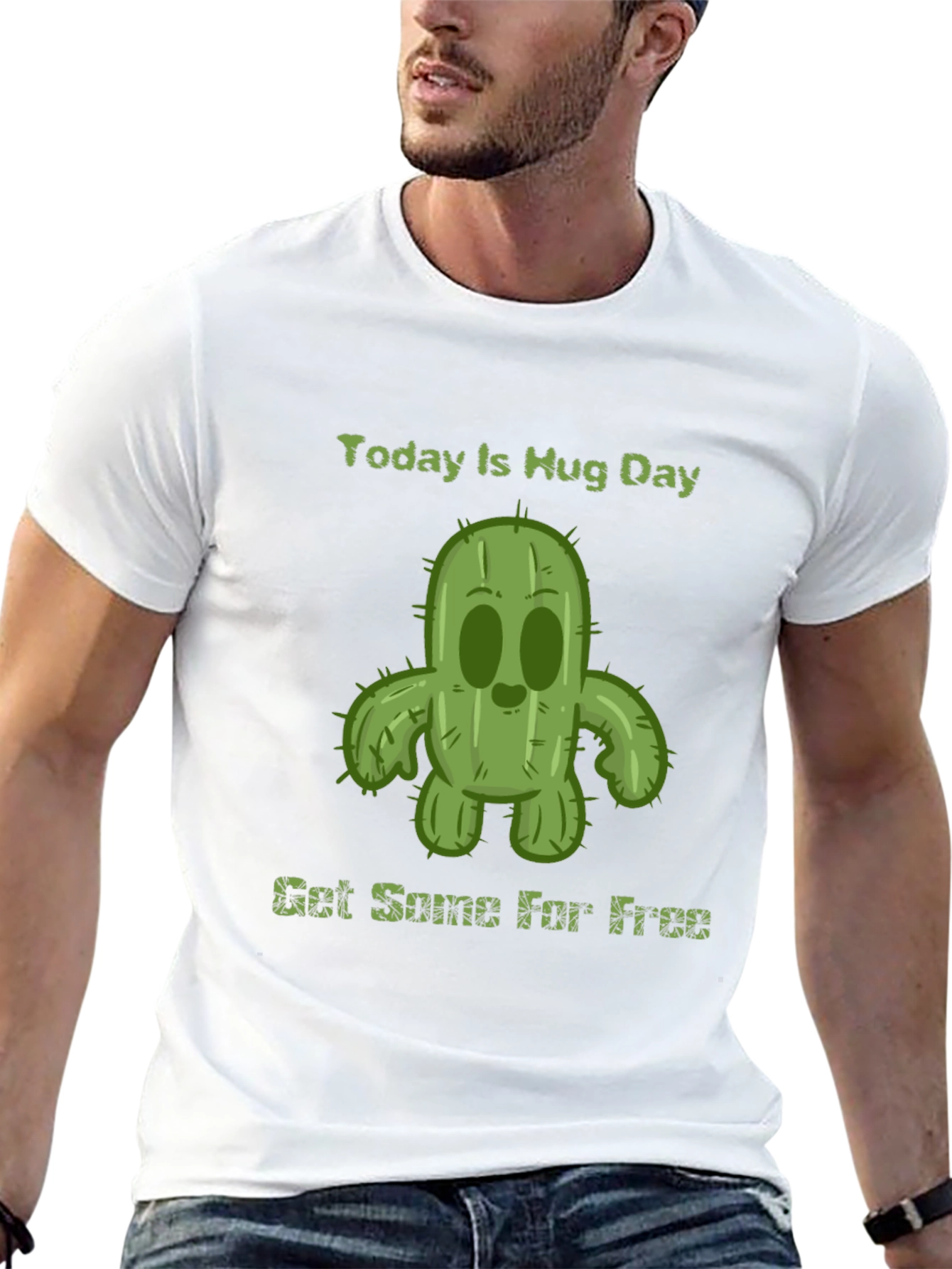 Today Is Hug Day Cactus T-Shirt