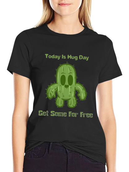Today Is Hug Day Cactus T-Shirt