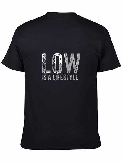 Low is a Lifestyle Black Graphic Tee