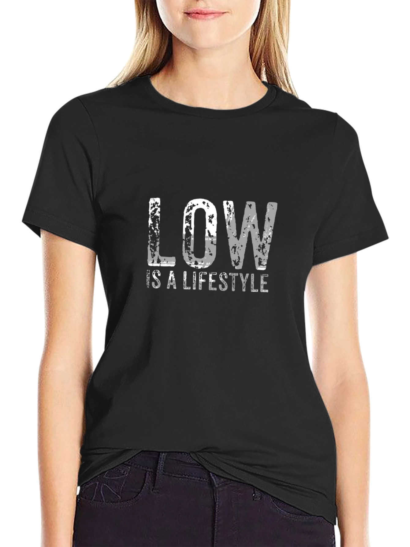 Low is a Lifestyle Black Graphic Tee
