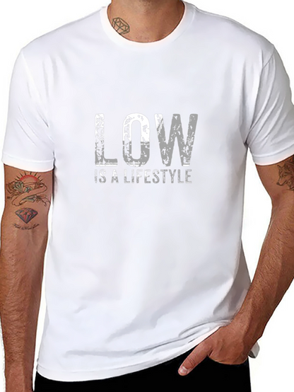 Low is a Lifestyle Black Graphic Tee