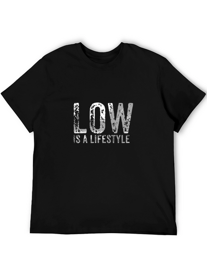 Low is a Lifestyle Black Graphic Tee
