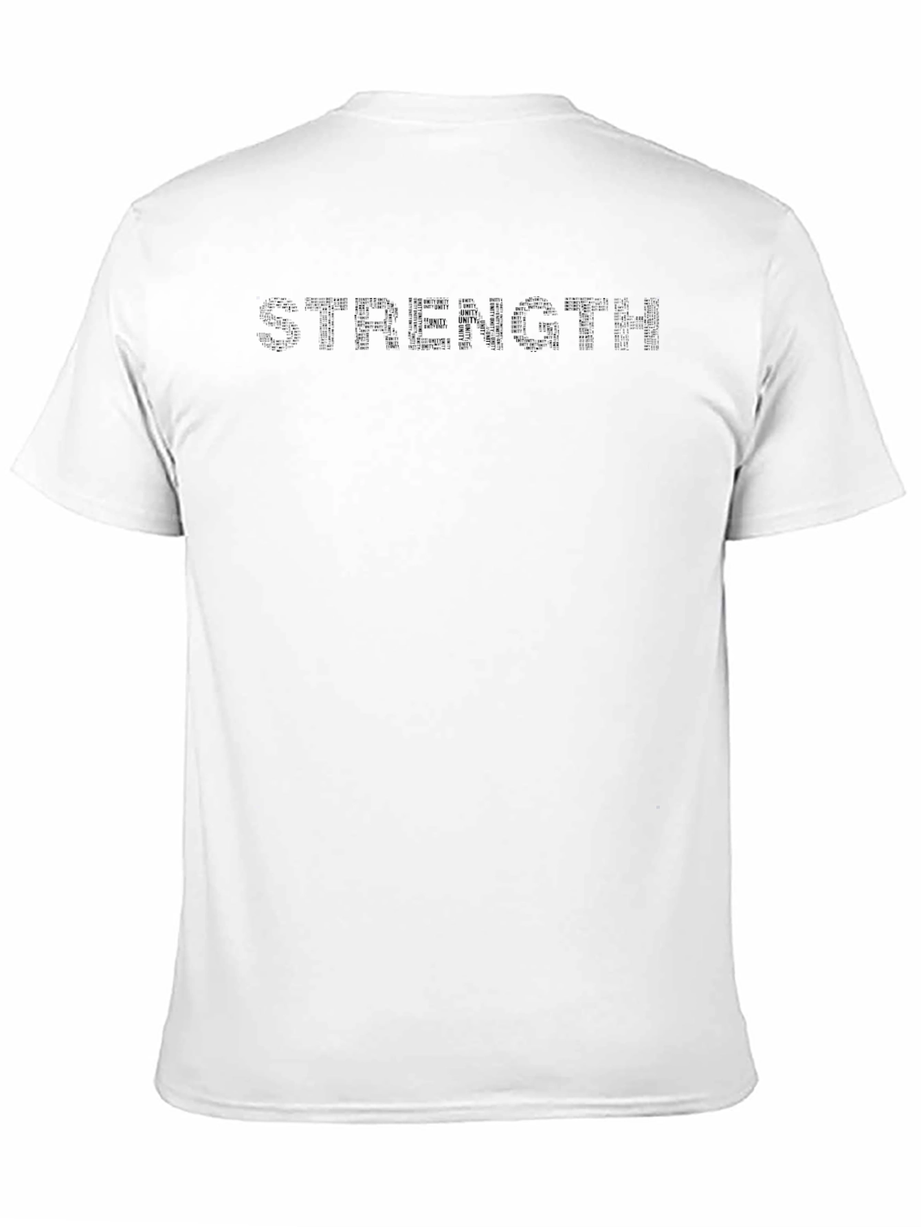 Mens Strength Crew Neck T-Shirt - Solid Black