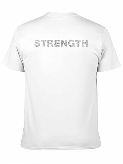 Mens Strength Crew Neck T-Shirt - Solid Black
