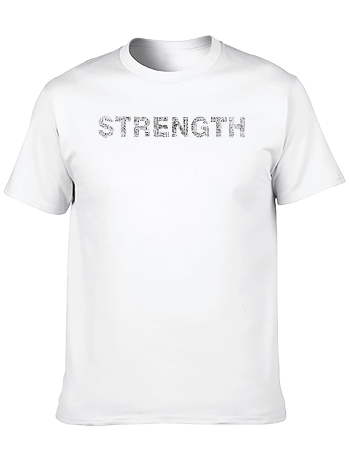 Mens Strength Crew Neck T-Shirt - Solid Black