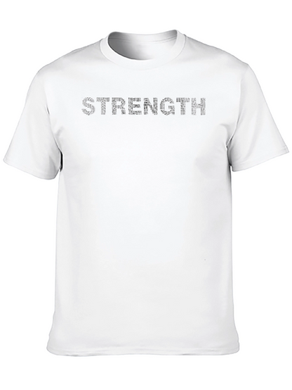 Mens Strength Crew Neck T-Shirt - Solid Black