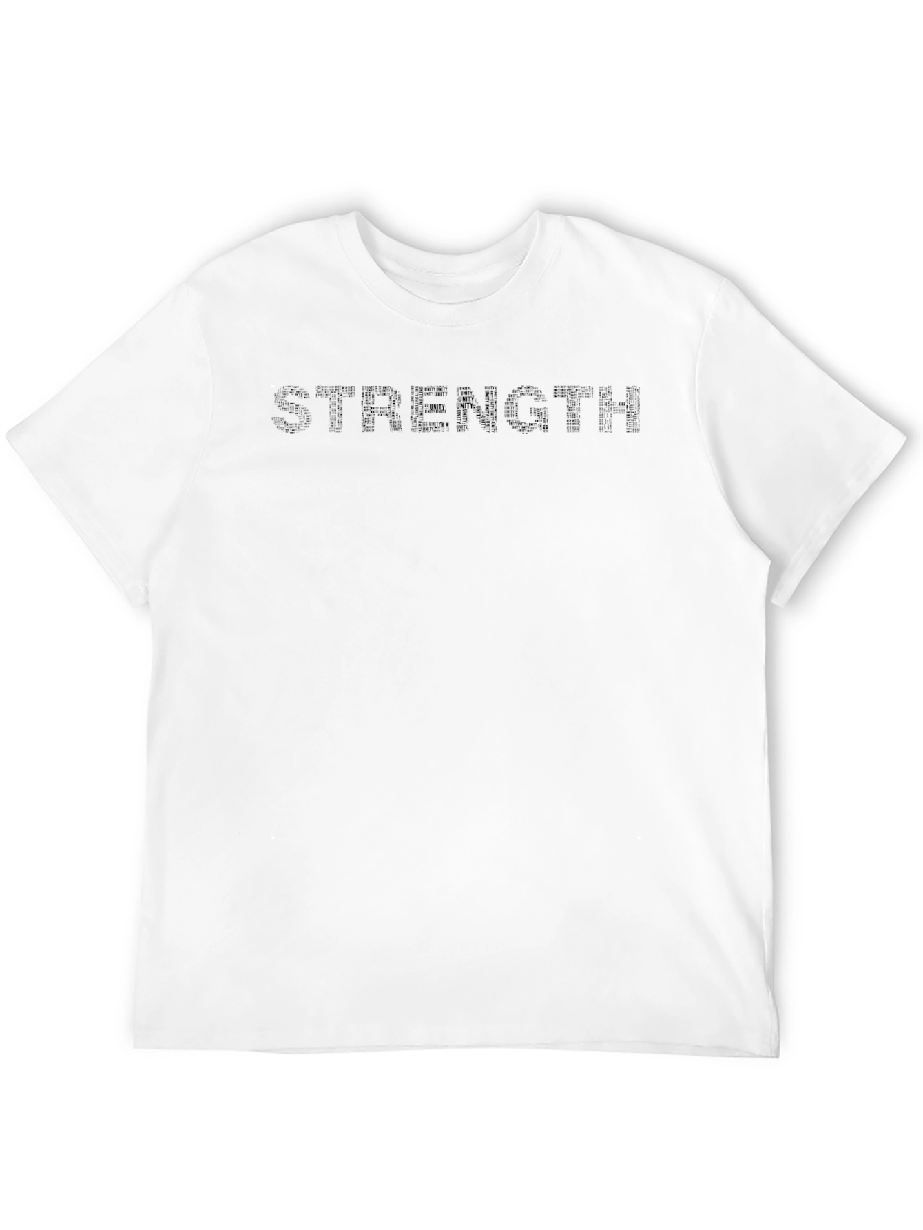 Mens Strength Crew Neck T-Shirt - Solid Black