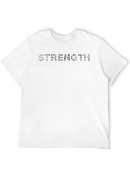 Mens Strength Crew Neck T-Shirt - Solid Black