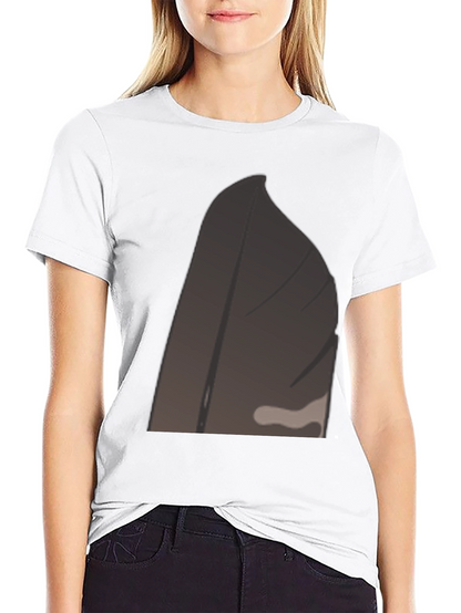 Black Tee with Abstract Geometric Design