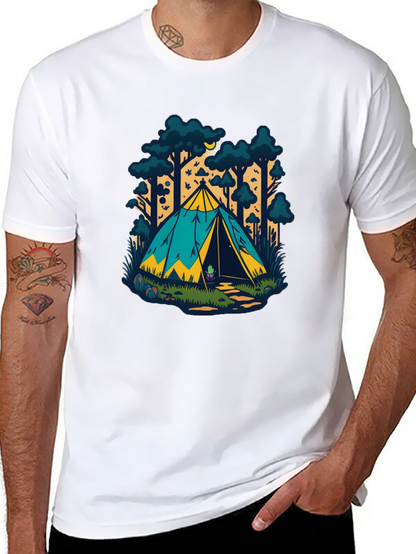 Camping Tent Graphic T-Shirt - Adventure Ready!